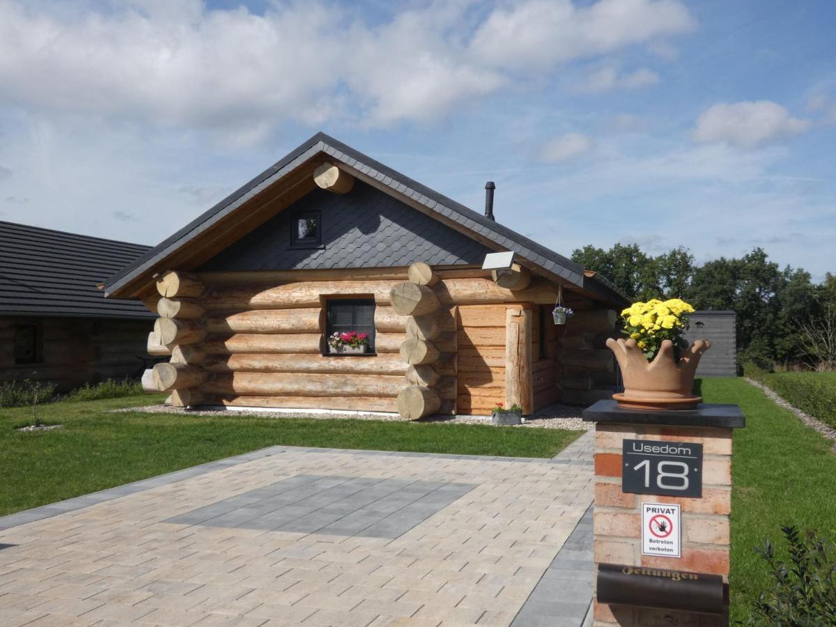 Naturstammhaus Tollensesee Groß Nemerow Exteriér fotografie