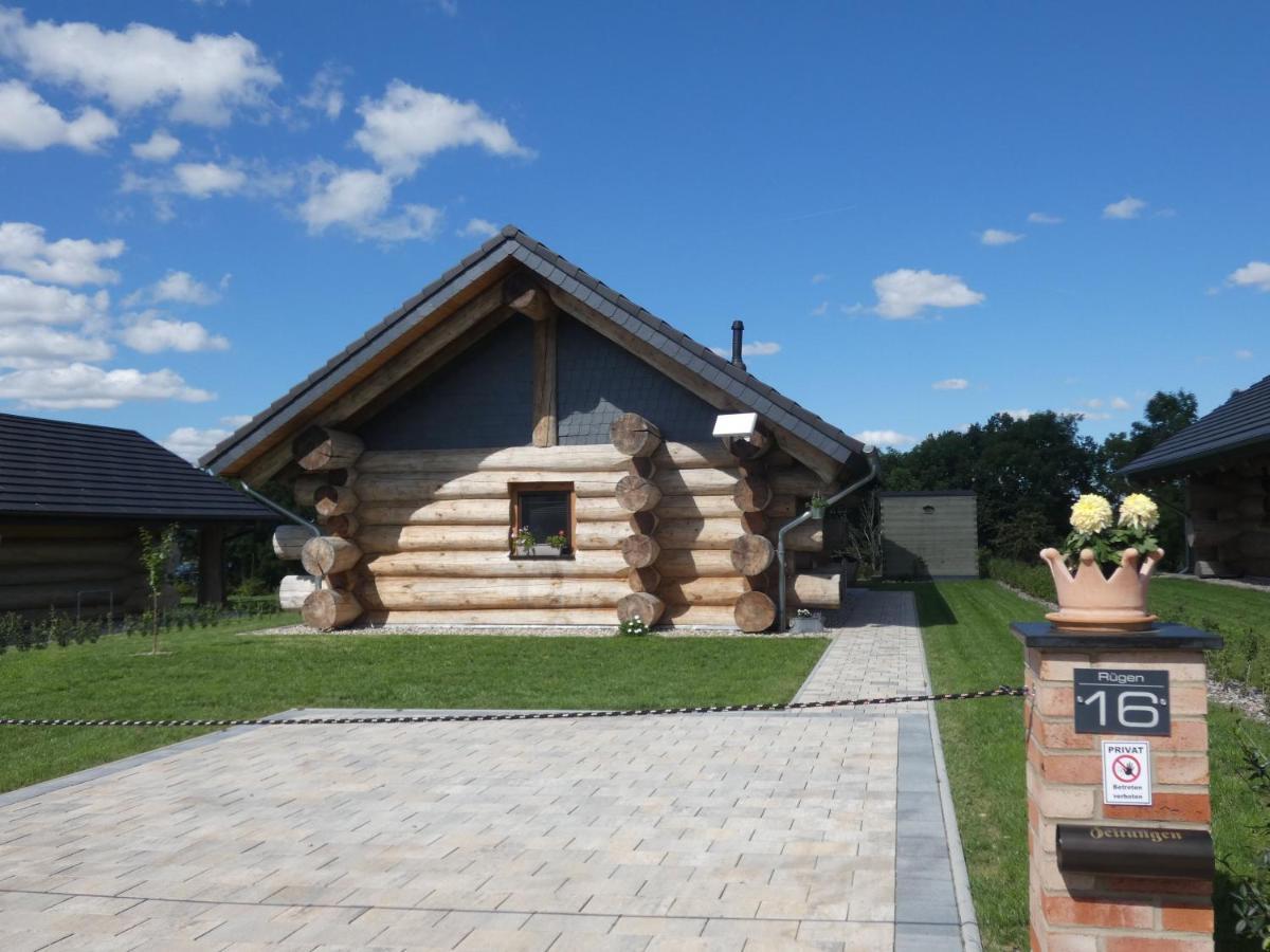 Naturstammhaus Tollensesee Groß Nemerow Exteriér fotografie